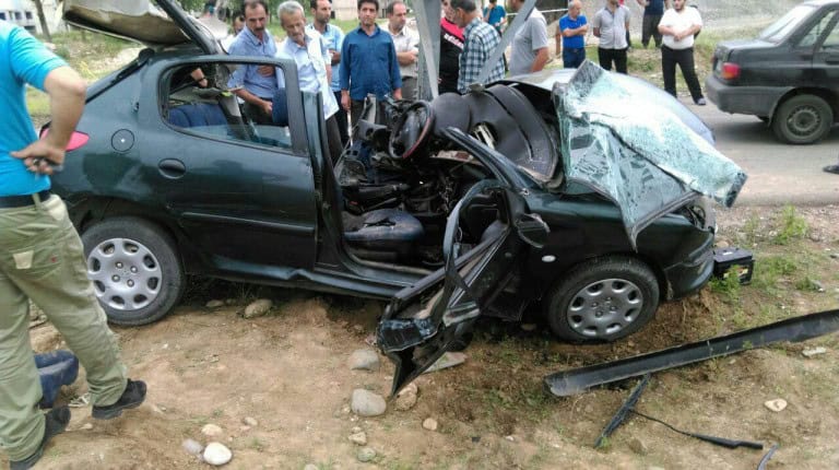 حادثه مرگبار در جاده مسکن مهر رشت+ تصاویر