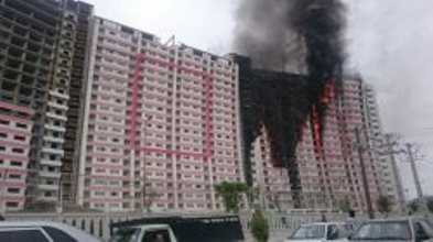 جزئیات آتش‌سوزی برج مسکونی طاووس در منطقه آزاد انزلی + تصاویر