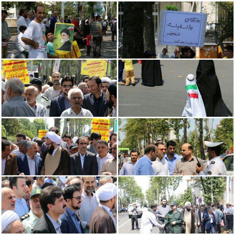 گزارش تصویری راهپیمایی روز قدس در شهرستان لاهیجان