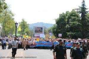 روز قدس لاهیجان 24 - گزارش تصویری راهپیمایی روز قدس در شهرستان لاهیجان - baamardom