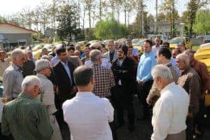photo 2016 09 29 13 15 44 - 77 دستگاه تاکسی در ناوگان حمل ونقل لاهیجان نوسازی شدند - تاکسی جدید لاهیجان