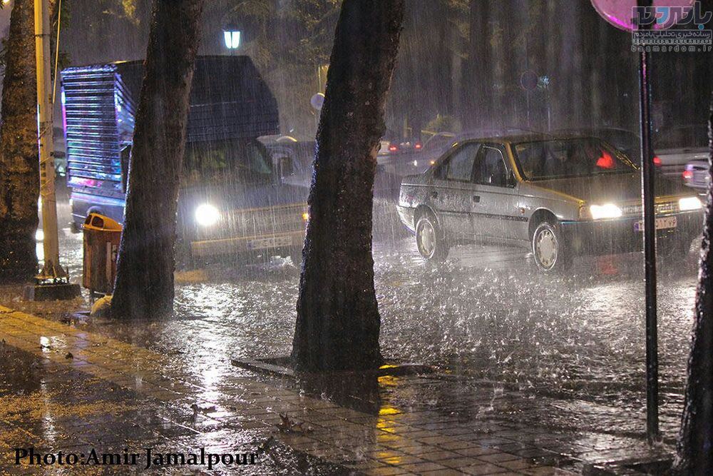 بارش شدید باران در لاهیجان 3 1 - بارش شدید باران در لاهیجان