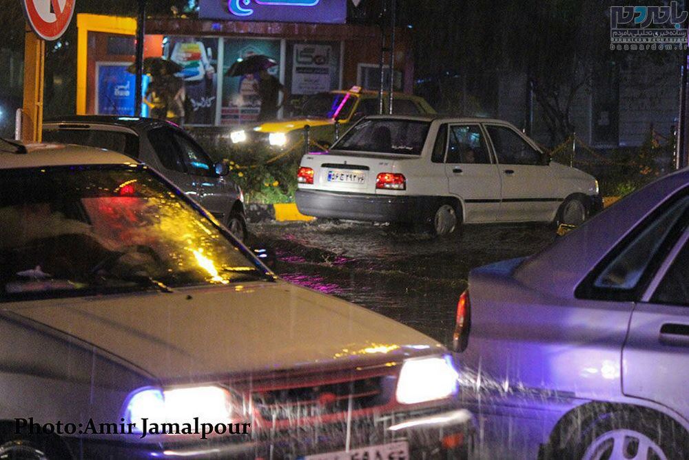 بارش شدید باران در لاهیجان 6 1 - بارش شدید باران در لاهیجان