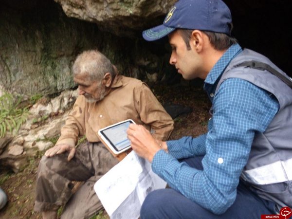 ثبت مشخصات پیرمرد غارنشین در جنگل‌های فومن + تصاویر