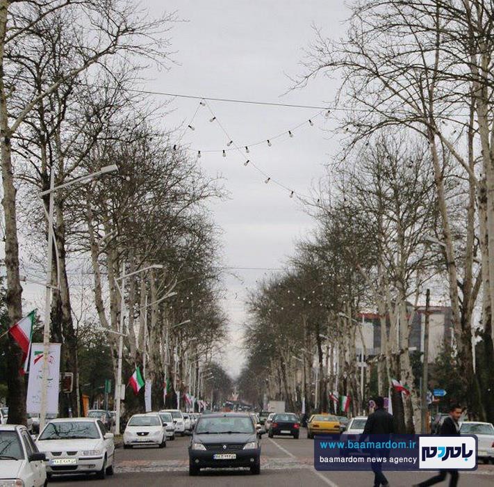 شهرداری لاهیجان به استقبال دهه فجر رفت + تصاویر