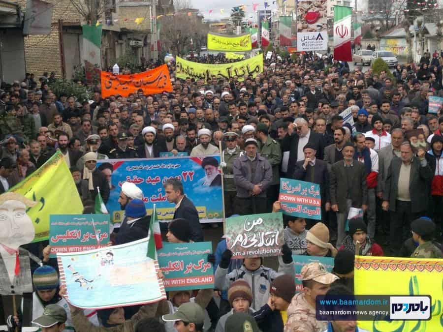 راهپیمایی باشکوه ۲۲ بهمن در املش برگزار شد + گزارش تصویری