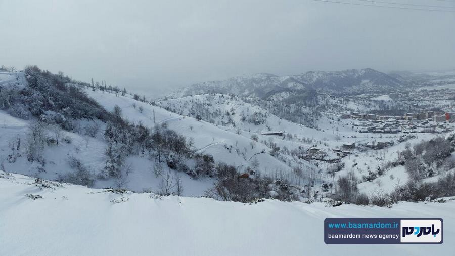 لاهیجان پس از بارش برف اخیر | گزارش تصویری