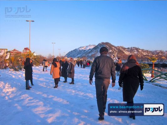 یک روز پس از برف 14 بهمن لاهیجان 7 - باران و برف در راه ایران - باران
