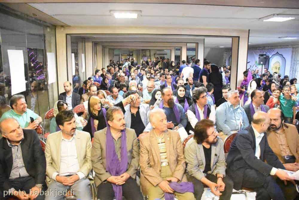 گزارش تصویری گردهمایی پرشور هنرمندان گیلانی حامی روحانی در ستاد اعتدالگرایان