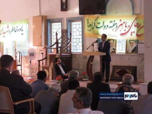 مراسم آغاز هفته دولت لاهیجان 1 - باید همدلی، همکاری و هم سویی داشته باشیم | باید ظاهر و باطنمان یکی باشد + تصاویر -