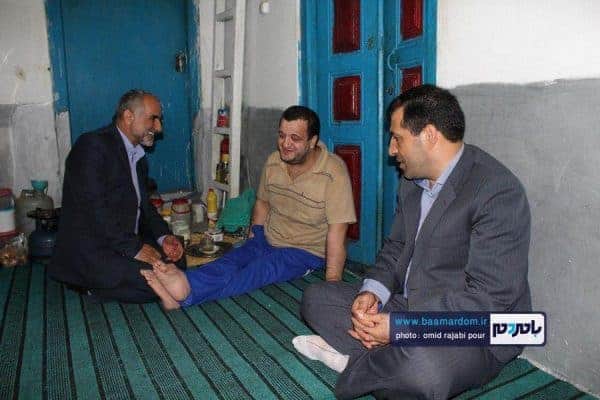 حل مشکل مشکل 10ساله معلول سموشی 9 - بخشدار رحیم آباد، مشکل 10ساله معلول سموشی را حل کرد + تصاویر - امید رجبی پور