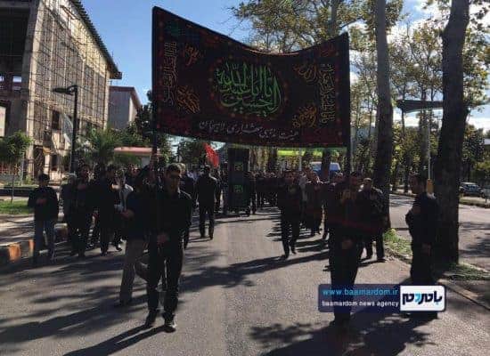 عزاداری هيئت مذهبی شهرداری و شورای شهر لاهيجان در تاسوعا 2 - عزاداری هيئت مذهبی شهرداری و شورای شهر لاهيجان در تاسوعا + تصاویر - شهرداری لاهیجان