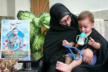 اولین واکنش همسر شهید حججی به خبر بازگشت پیکر شهید به ایران + عکس