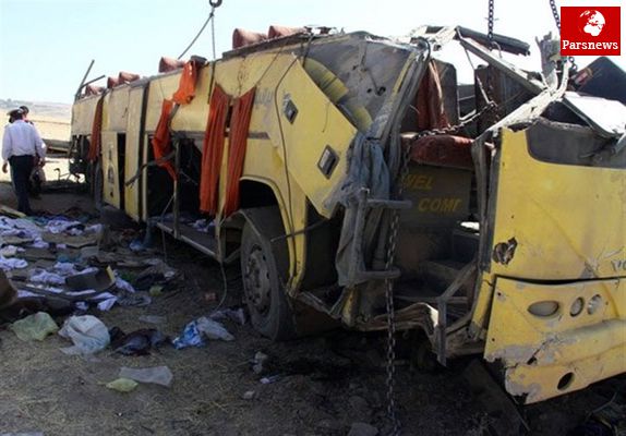 ۱۰ کشته و ۳۵ مصدوم در واژگونی اتوبوس دانش‌‌آموزان دختر