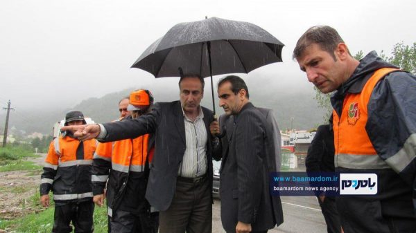 بازدید فرماندار لاهیجان از نقاط مختلف شهرستان 1 - بازدید فرماندار لاهیجان از نقاط مختلف شهرستان + تصاویر - بارندگی