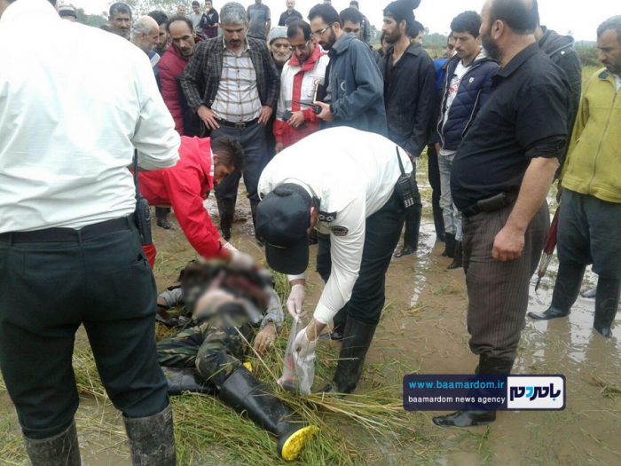 جسد شکارچی ۳۵ساله در مزارع اطراف لاهیجان پیدا شد + گزارش تصویری