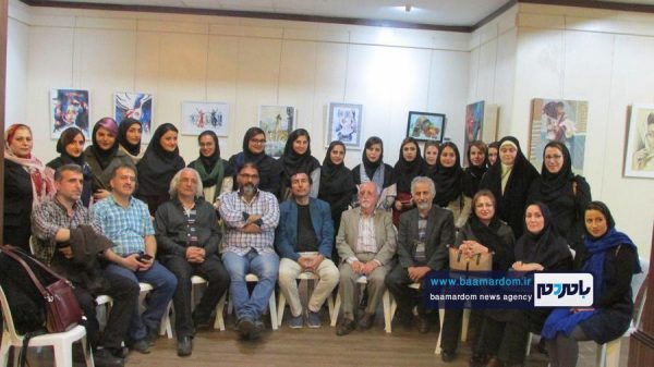 نمایشگاه نقاشی گروه هنری آونگ در لاهیجان 7 - نمایشگاه نقاشی گروه هنری آونگ در لاهیجان برپا شد + تصاویر -