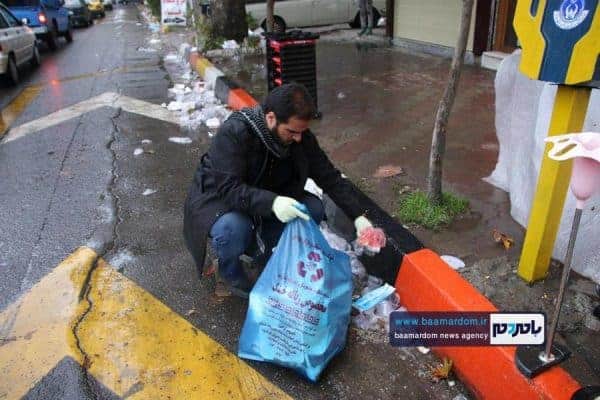 پاکسازی خیابان‌های آستانه اشرفیه از زباله 11 - پاکسازی خیابان‌های آستانه اشرفیه از زباله | گزارش تصویری - آستانه
