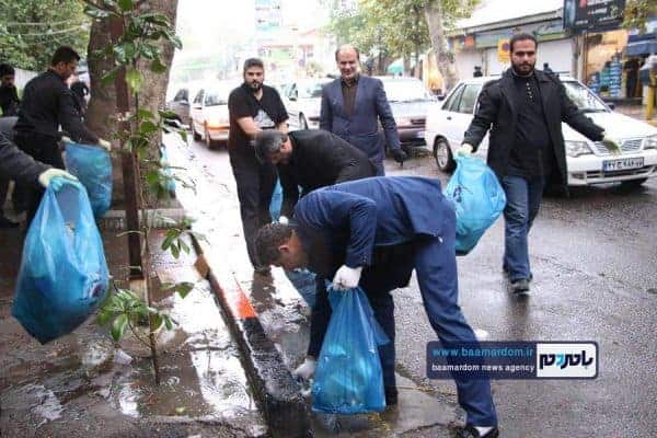 پاکسازی خیابان‌های آستانه اشرفیه از زباله 30 - پاکسازی خیابان‌های آستانه اشرفیه از زباله | گزارش تصویری - آستانه