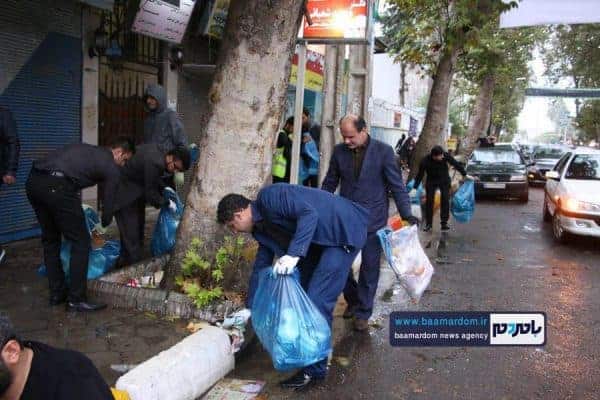 پاکسازی خیابان‌های آستانه اشرفیه از زباله 40 - پاکسازی خیابان‌های آستانه اشرفیه از زباله | گزارش تصویری - آستانه