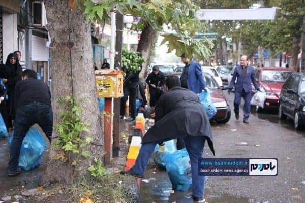 پاکسازی خیابان‌های آستانه اشرفیه از زباله 43 - پاکسازی خیابان‌های آستانه اشرفیه از زباله | گزارش تصویری - آستانه