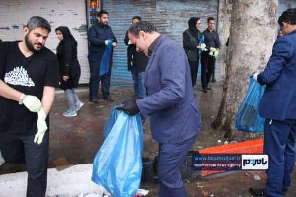 پاکسازی خیابان‌های آستانه اشرفیه از زباله 6 - پاکسازی خیابان‌های آستانه اشرفیه از زباله | گزارش تصویری - آستانه