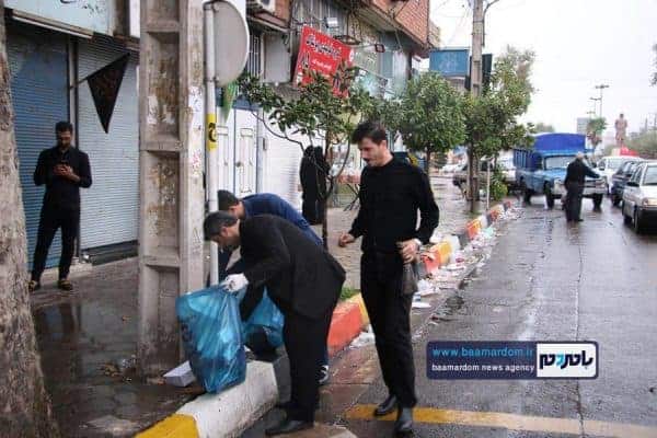 پاکسازی خیابان‌های آستانه اشرفیه از زباله 7 - پاکسازی خیابان‌های آستانه اشرفیه از زباله | گزارش تصویری - آستانه