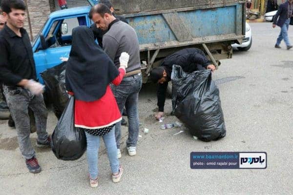پاکسازی سطح شهر رحیم آباد از زباله 2 - پاکسازی سطح شهر رحیم آباد از زباله توسط دوستداران محیط زیست | گزارش تصویری - \h;shcd
