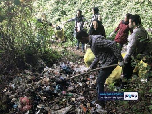 پاکسازی مسیرهای منتهی به بام سبز لاهیجان از زباله 12 - پاکسازی مسیرهای منتهی به بام سبز لاهیجان از زباله | گزارش تصویری - باران لاهیجان