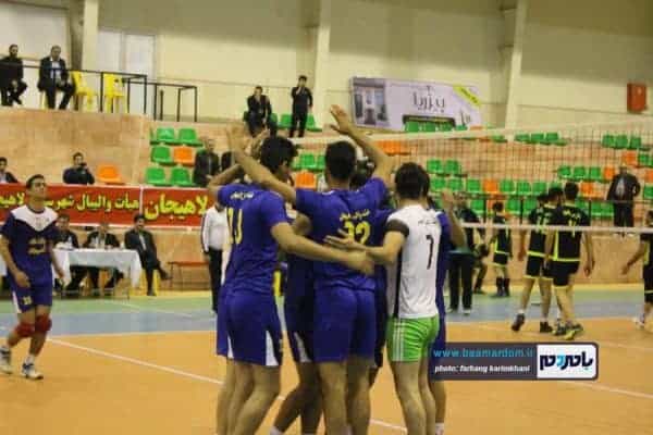 بازی والیبال لاهیجان لنگرود 2 - گزارش تصویری دیدار هیات والیبال لاهیجان و شهرداری لنگرود - شهرداری لنگرود