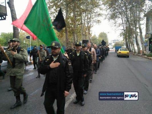 دسته سوگواری نیروهای انتظامی شهرستان لاهیجان 2 - دسته سوگواری نیروهای انتظامی شهرستان لاهیجان برگزار شد + تصاویر - دسته