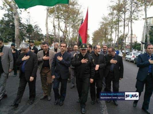 دسته سوگواری نیروهای انتظامی شهرستان لاهیجان 7 - دسته سوگواری نیروهای انتظامی شهرستان لاهیجان برگزار شد + تصاویر - دسته