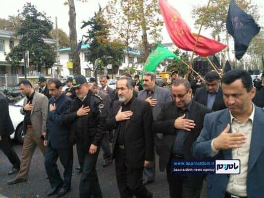 دسته سوگواری نیروهای انتظامی شهرستان لاهیجان 9 - دسته سوگواری نیروهای انتظامی شهرستان لاهیجان برگزار شد + تصاویر - دسته