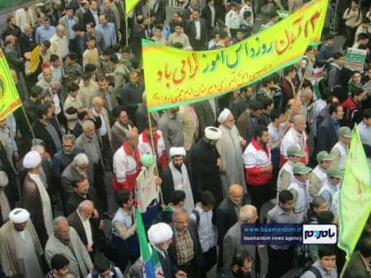 راهپیمایی با شکوه ۱۳ آبان در رودسر 21 - راهپیمایی با شکوه ۱۳ آبان در رودسر برگزار شد + تصاویر - 13 آبان