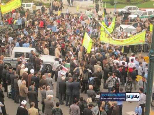 راهپیمایی با شکوه ۱۳ آبان در رودسر 3 - راهپیمایی با شکوه ۱۳ آبان در رودسر برگزار شد + تصاویر - 13 آبان