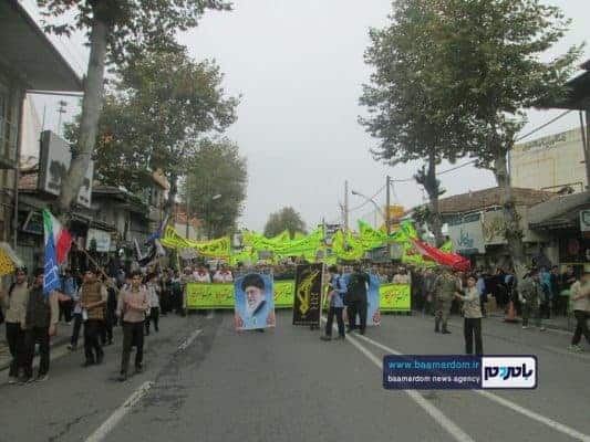 راهپیمایی با شکوه ۱۳ آبان در رودسر 30 - راهپیمایی با شکوه ۱۳ آبان در رودسر برگزار شد + تصاویر - 13 آبان