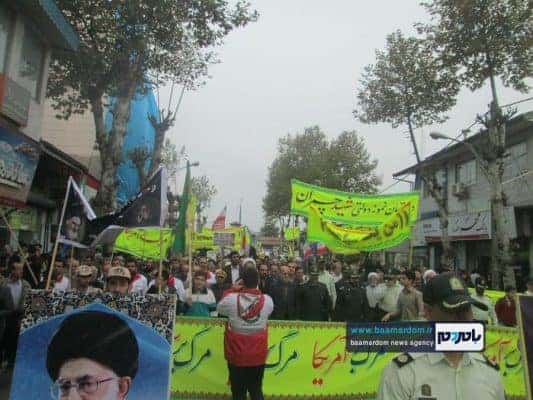 راهپیمایی با شکوه ۱۳ آبان در رودسر 7 - راهپیمایی با شکوه ۱۳ آبان در رودسر برگزار شد + تصاویر - 13 آبان