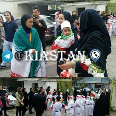 مراسم استقبال از بانوان افتخار آفرین کاراته جهان در آستانه اشرفیه - مراسم استقبال از بانوان افتخار آفرین کاراته جهان در آستانه اشرفیه برگزار شد + عکس - آستانه اشرفیه