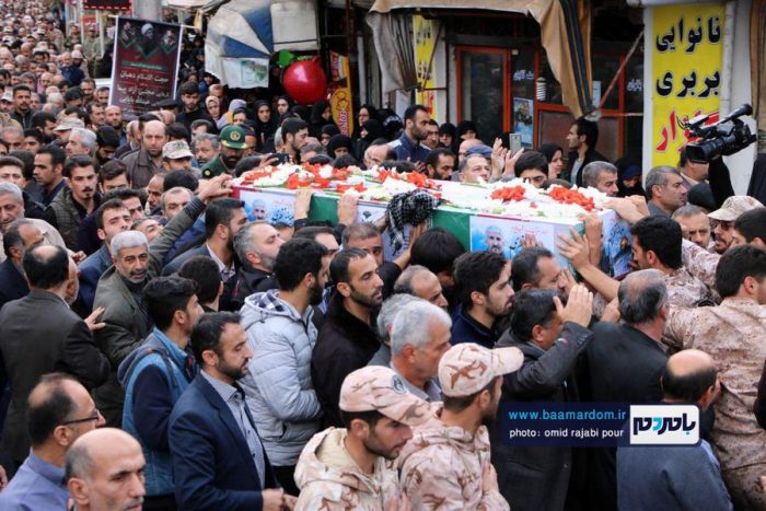 مراسم تشییع پیکر شهید مدافع حرم در رودسر | گزارش تصویری
