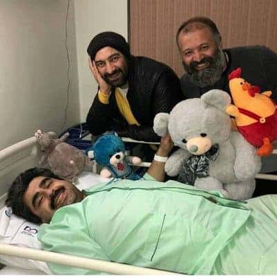 امیر نوری به دلیل جراحی دیسک کمر بستری شده - بازیگر مشهور طنز سینما و تلویزیون ایران در بیمارستان بستری شد + عکس -