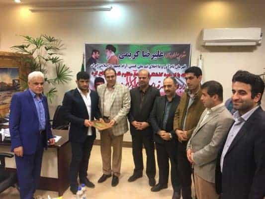 تجلیل از علیرضا كريمی پهلوان و قهرمان نامی كشتی ایران در لاهیجان 4 - برگزاری مراسم تجلیل از علیرضا كريمی پهلوان و قهرمان نامی كشتی ایران در لاهیجان - بامردم