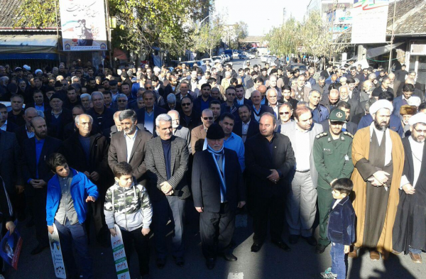 راهپیمایی نمازگزاران جمعه در سراسر استان گیلان 4 - راهپیمایی نمازگزاران جمعه در سراسر استان گیلان به روایت تصویر -