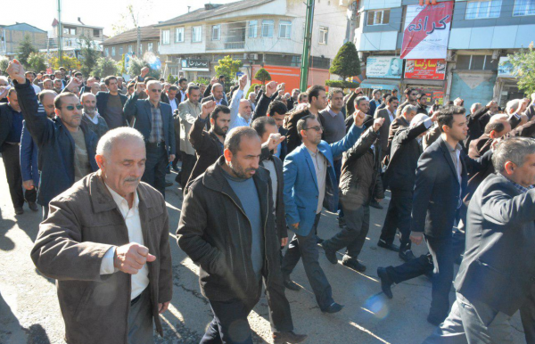 راهپیمایی نمازگزاران جمعه در سراسر استان گیلان 5 - راهپیمایی نمازگزاران جمعه در سراسر استان گیلان به روایت تصویر -