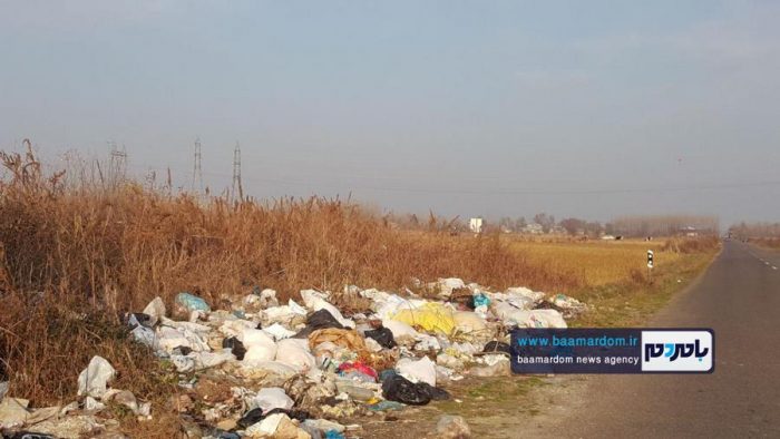 وضعیت نامناسب تخلیه زباله در برخی از جاده‌های روستایی آستانه اشرفیه + تصاویر