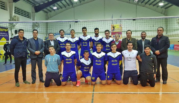 پیروزی مقتدرانه هیات والیبال لاهیجان مقابل تیم میزبان (شهرداری لنگرود)