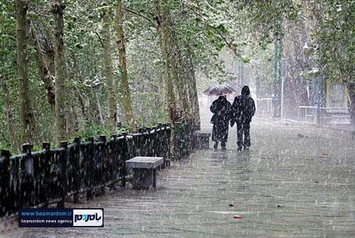 بارش رگباری باران در گیلان