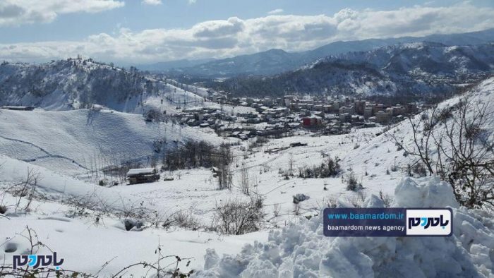 زیبایی‌های منطقه هفت‌پیچ لاهیجان پس از بارش اولین برف زمستانی