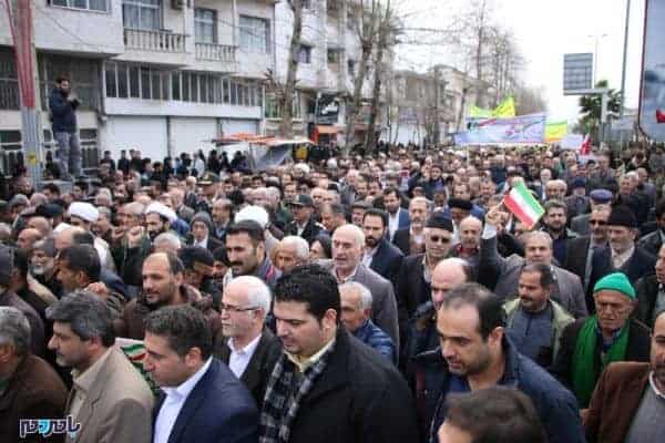 راهپیمایی باشکوه ۲۲ بهمن در آستانه اشرفیه 1 - راهپیمایی باشکوه ۲۲ بهمن در آستانه اشرفیه برگزار شد + گزارش تصویری - 22 بهمن