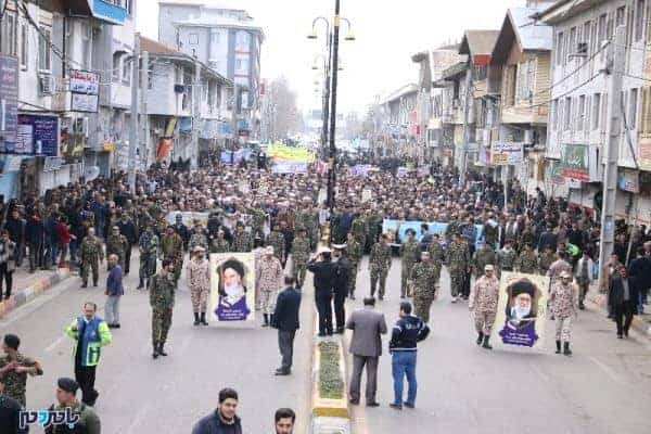 راهپیمایی باشکوه ۲۲ بهمن در آستانه اشرفیه 5 - راهپیمایی باشکوه ۲۲ بهمن در آستانه اشرفیه برگزار شد + گزارش تصویری - 22 بهمن