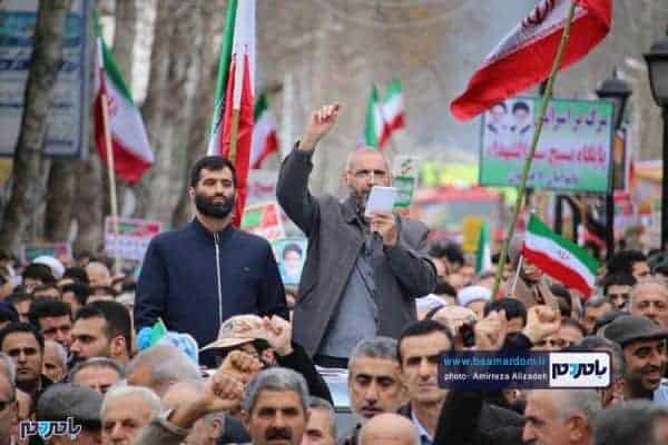 راهپیمایی ۲۲ بهمن در لاهیجان 14 - راهپیمایی ۲۲ بهمن در لاهیجان برگزار شد | گزارش تصویری - 22 بهمن